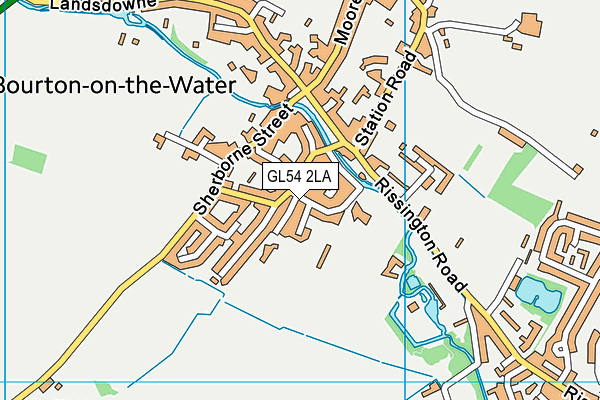 GL54 2LA map - OS VectorMap District (Ordnance Survey)