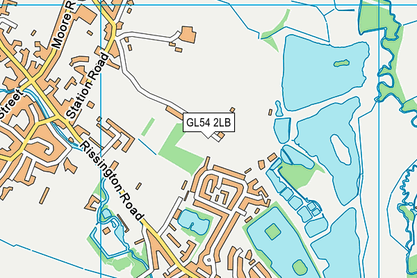 GL54 2LB map - OS VectorMap District (Ordnance Survey)