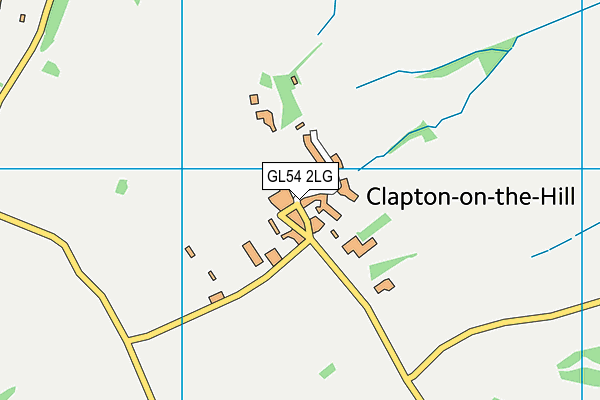 GL54 2LG map - OS VectorMap District (Ordnance Survey)