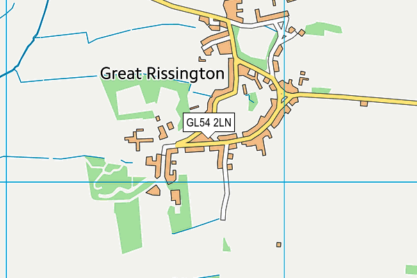 GL54 2LN map - OS VectorMap District (Ordnance Survey)