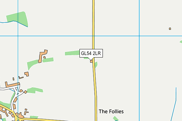 GL54 2LR map - OS VectorMap District (Ordnance Survey)