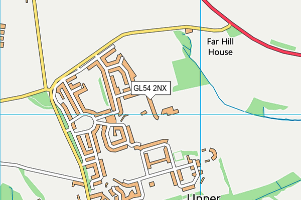 GL54 2NX map - OS VectorMap District (Ordnance Survey)