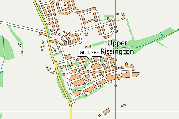 GL54 2PE map - OS VectorMap District (Ordnance Survey)