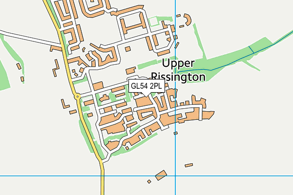 GL54 2PL map - OS VectorMap District (Ordnance Survey)