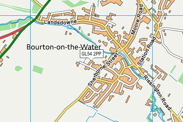 GL54 2PP map - OS VectorMap District (Ordnance Survey)