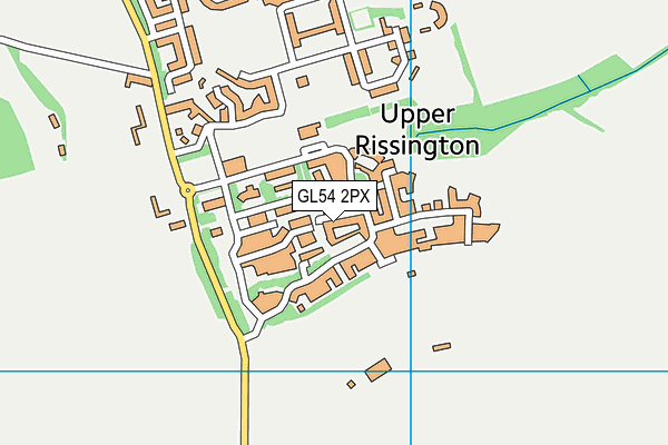 GL54 2PX map - OS VectorMap District (Ordnance Survey)