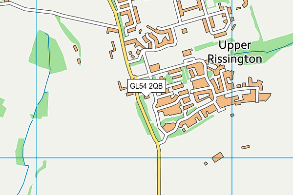 GL54 2QB map - OS VectorMap District (Ordnance Survey)
