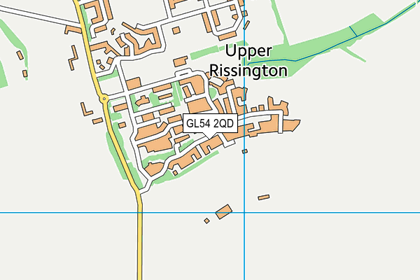 GL54 2QD map - OS VectorMap District (Ordnance Survey)