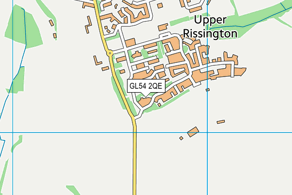 GL54 2QE map - OS VectorMap District (Ordnance Survey)