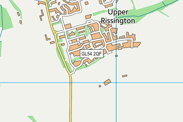 GL54 2QF map - OS VectorMap District (Ordnance Survey)