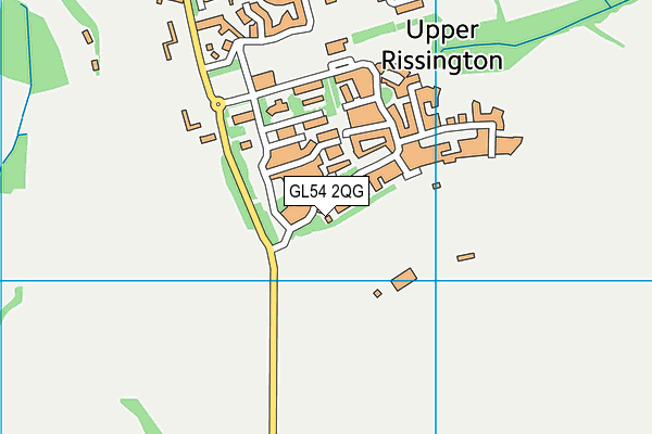 GL54 2QG map - OS VectorMap District (Ordnance Survey)