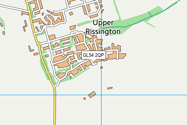 GL54 2QP map - OS VectorMap District (Ordnance Survey)