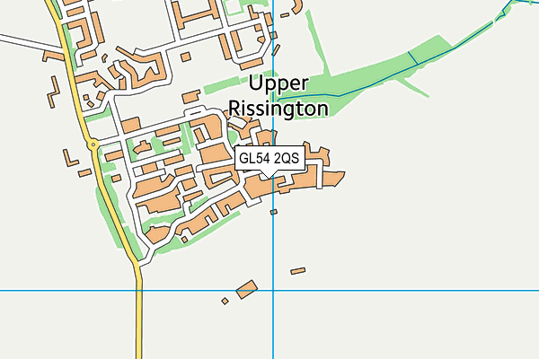 GL54 2QS map - OS VectorMap District (Ordnance Survey)