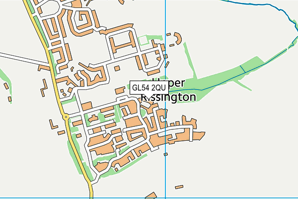 GL54 2QU map - OS VectorMap District (Ordnance Survey)