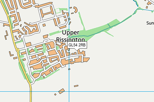 GL54 2RB map - OS VectorMap District (Ordnance Survey)