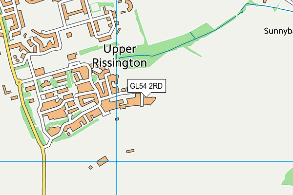 GL54 2RD map - OS VectorMap District (Ordnance Survey)