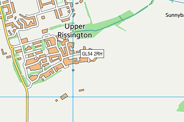 GL54 2RH map - OS VectorMap District (Ordnance Survey)