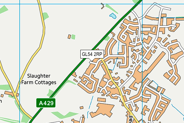 GL54 2RP map - OS VectorMap District (Ordnance Survey)