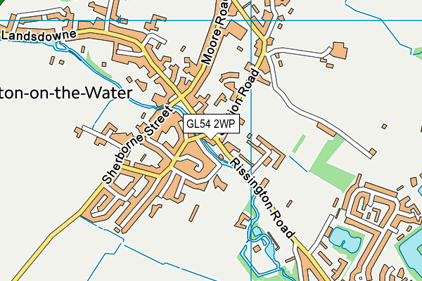 GL54 2WP map - OS VectorMap District (Ordnance Survey)