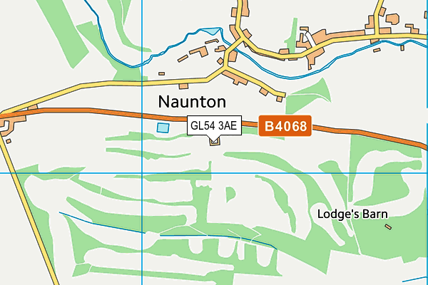 Naunton Downs Golf Club map (GL54 3AE) - OS VectorMap District (Ordnance Survey)