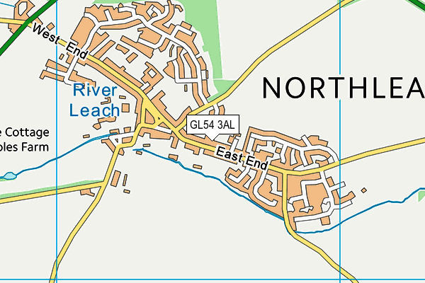 GL54 3AL map - OS VectorMap District (Ordnance Survey)