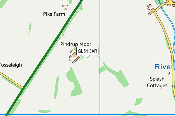 GL54 3AR map - OS VectorMap District (Ordnance Survey)