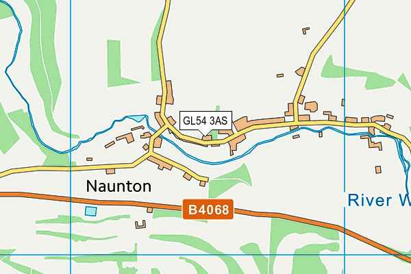 Naunton Recreation Ground map (GL54 3AS) - OS VectorMap District (Ordnance Survey)