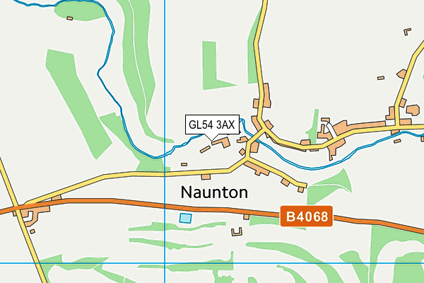 GL54 3AX map - OS VectorMap District (Ordnance Survey)