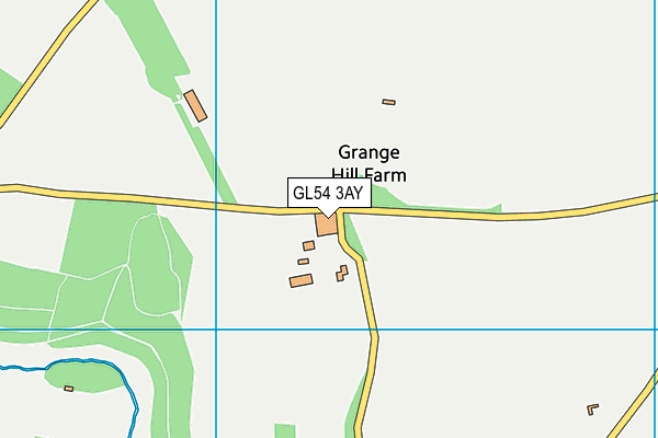 GL54 3AY map - OS VectorMap District (Ordnance Survey)