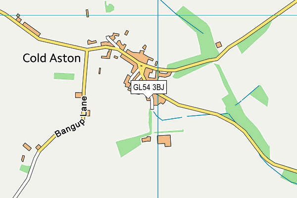 GL54 3BJ map - OS VectorMap District (Ordnance Survey)