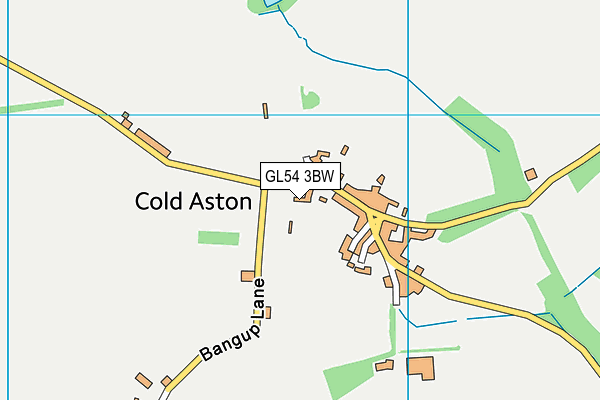 GL54 3BW map - OS VectorMap District (Ordnance Survey)
