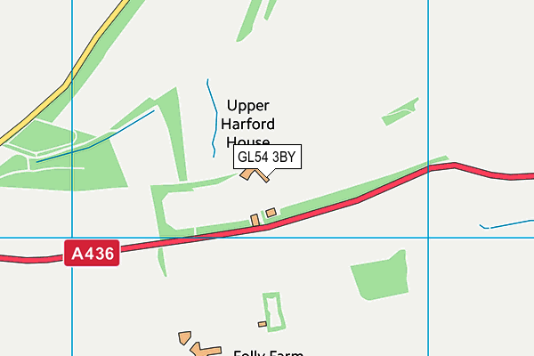 GL54 3BY map - OS VectorMap District (Ordnance Survey)