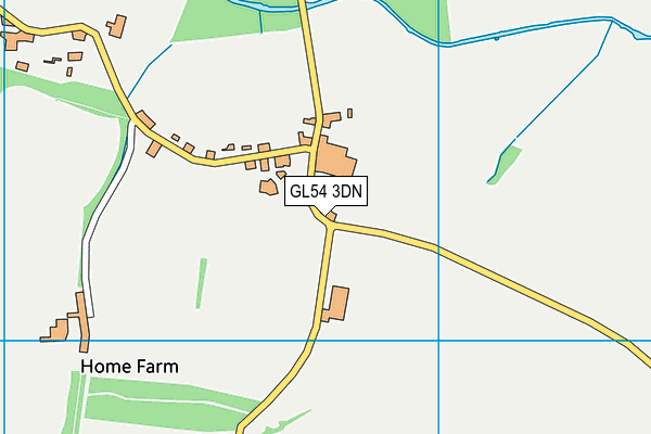 GL54 3DN map - OS VectorMap District (Ordnance Survey)