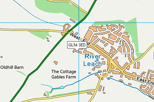 GL54 3ED map - OS VectorMap District (Ordnance Survey)