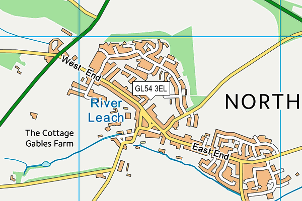 GL54 3EL map - OS VectorMap District (Ordnance Survey)