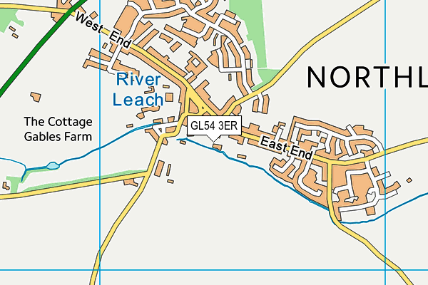 GL54 3ER map - OS VectorMap District (Ordnance Survey)