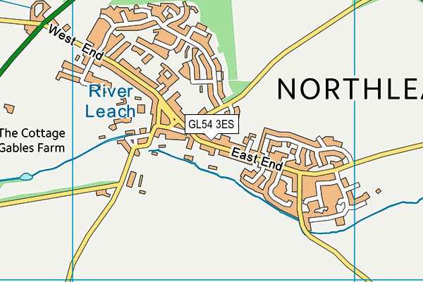 GL54 3ES map - OS VectorMap District (Ordnance Survey)