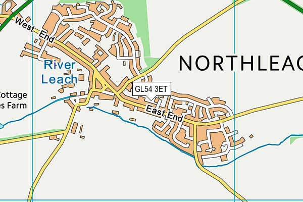 GL54 3ET map - OS VectorMap District (Ordnance Survey)