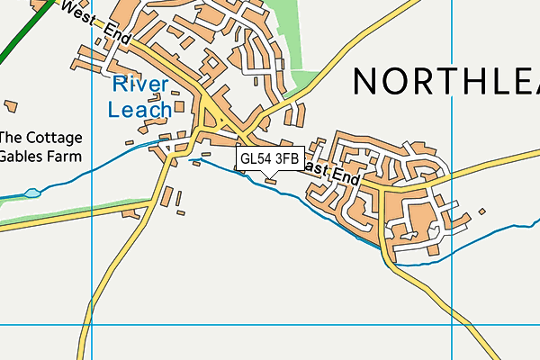 GL54 3FB map - OS VectorMap District (Ordnance Survey)