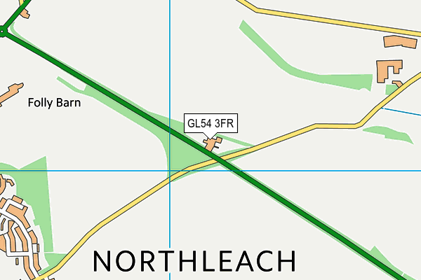 GL54 3FR map - OS VectorMap District (Ordnance Survey)