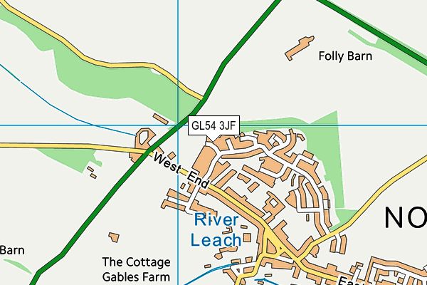 GL54 3JF map - OS VectorMap District (Ordnance Survey)