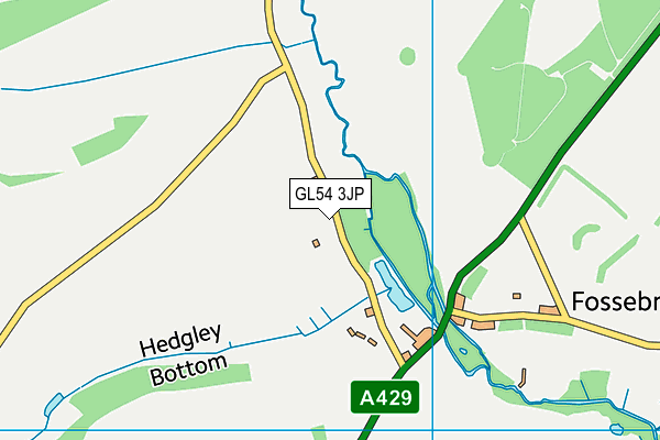 GL54 3JP map - OS VectorMap District (Ordnance Survey)