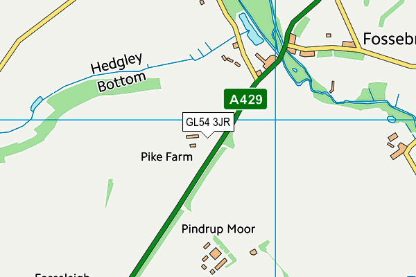 GL54 3JR map - OS VectorMap District (Ordnance Survey)