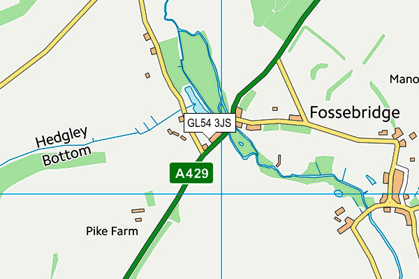 GL54 3JS map - OS VectorMap District (Ordnance Survey)