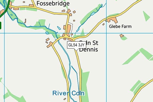 GL54 3JY map - OS VectorMap District (Ordnance Survey)