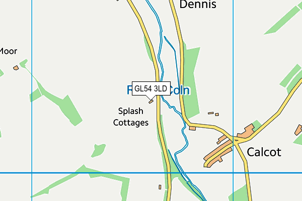 GL54 3LD map - OS VectorMap District (Ordnance Survey)