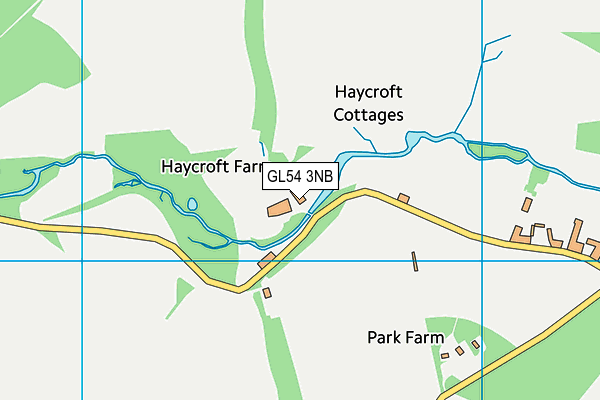 GL54 3NB map - OS VectorMap District (Ordnance Survey)