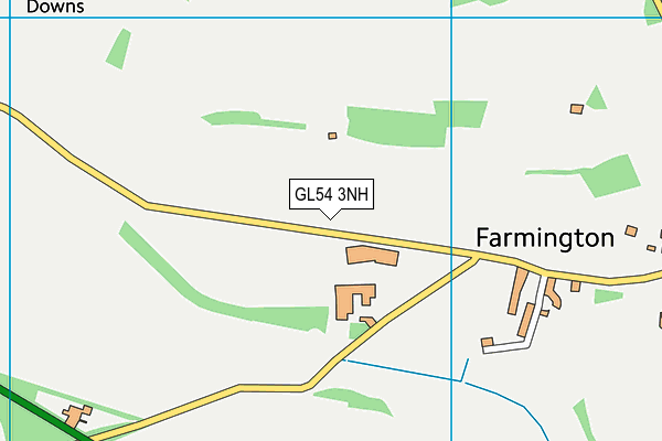 GL54 3NH map - OS VectorMap District (Ordnance Survey)