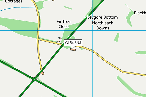 GL54 3NJ map - OS VectorMap District (Ordnance Survey)