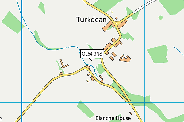 GL54 3NS map - OS VectorMap District (Ordnance Survey)